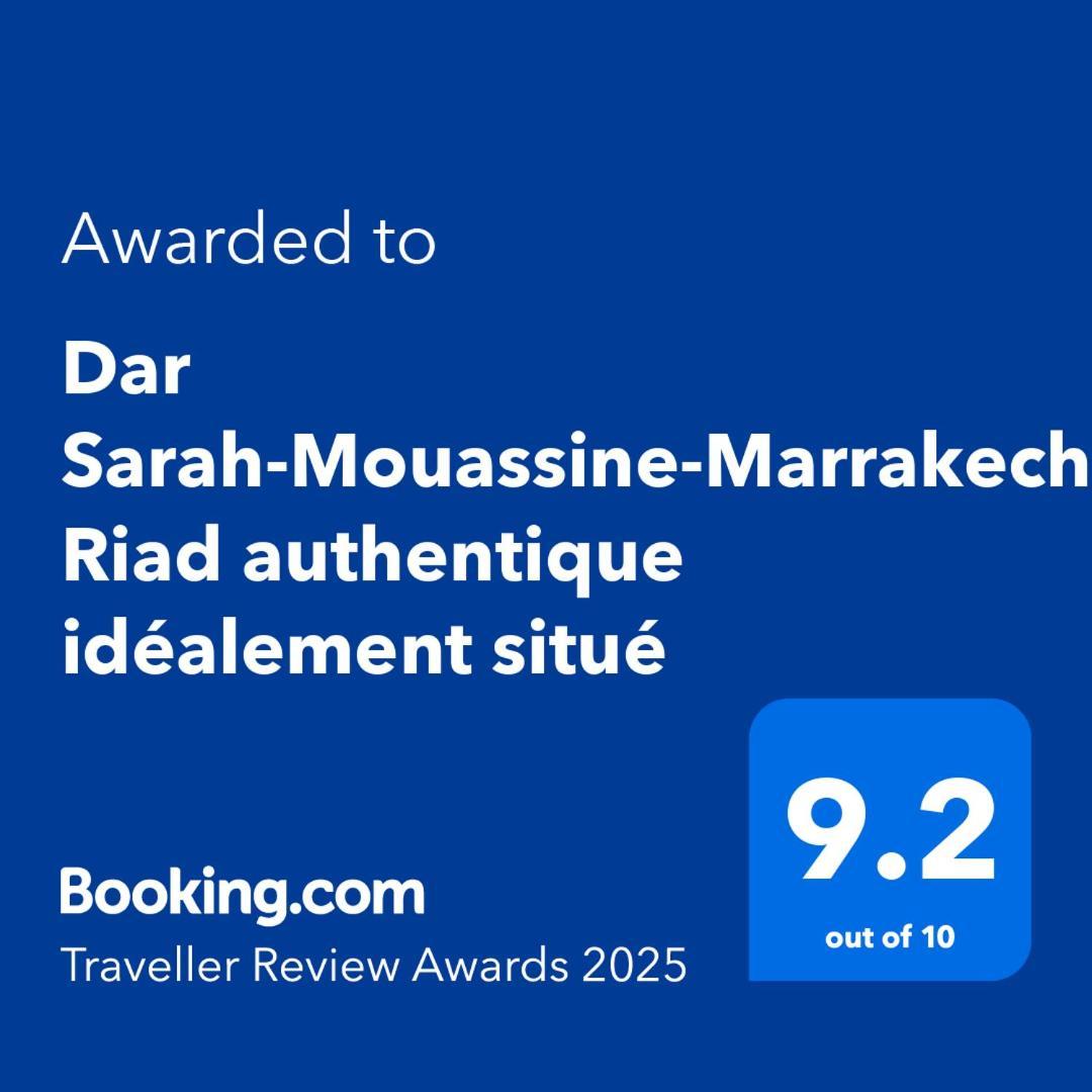 Dar Sarah-Mouassine-Marrakech, Riad Authentique Idealement Situe مراكش المظهر الخارجي الصورة